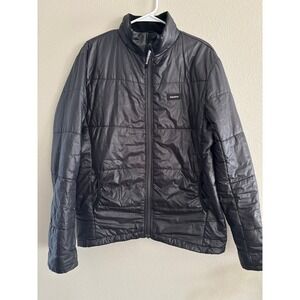 Finisterre Jacket Men's Large Blue Down Packable Puffer Travel Outdoors
